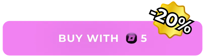 Pink “Buy with 5 $DROPEE” button with a −20% badge.
